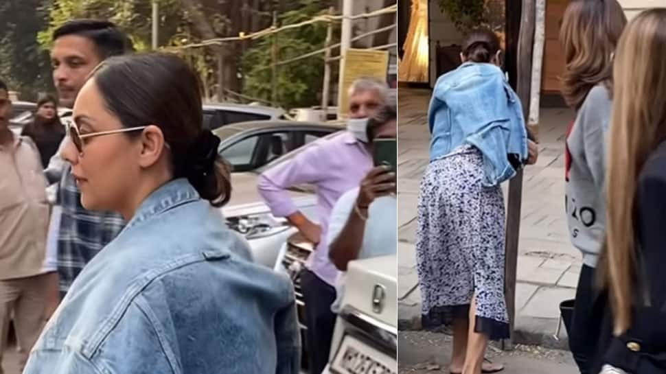 Gauri Khan Faces Oops Moment After her Jacket Gets Stuck to Pole Outside Designer Store - Watch