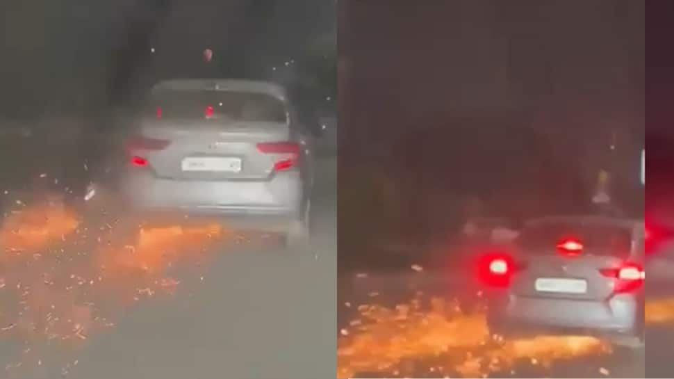 Drunk Car Driver Drags Bike for 4 km After Hitting Motorbikers in Gurugram - Watch Viral Video