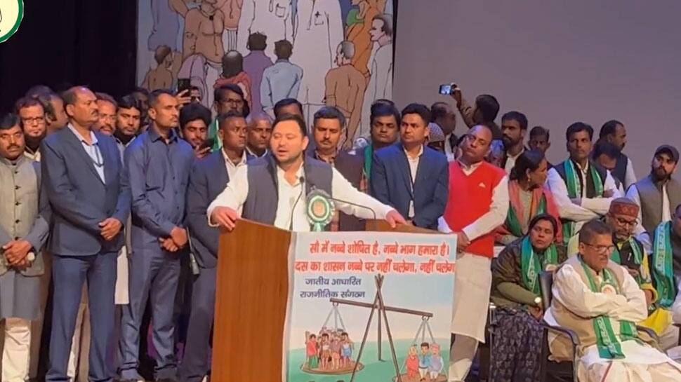 WATCH: Who is Pushing the Caste System? Bihar Deputy CM Tejashwi Yadav Slams BJP, RSS for Defaming Hindu Religion