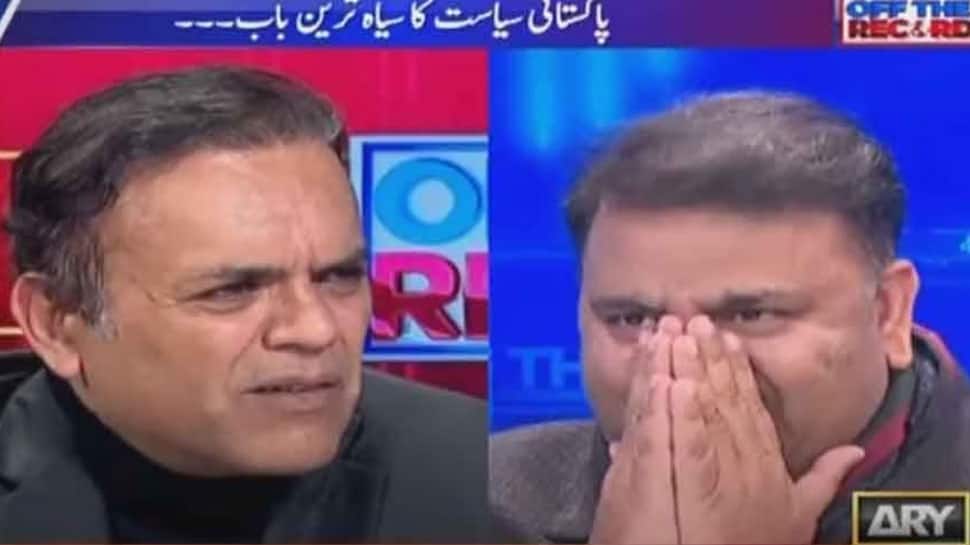 WATCH: Ex-Pakistan Minister and Imran Khan Aide Fawad Chaudhry Breaks Down and Cries on Live TV Show