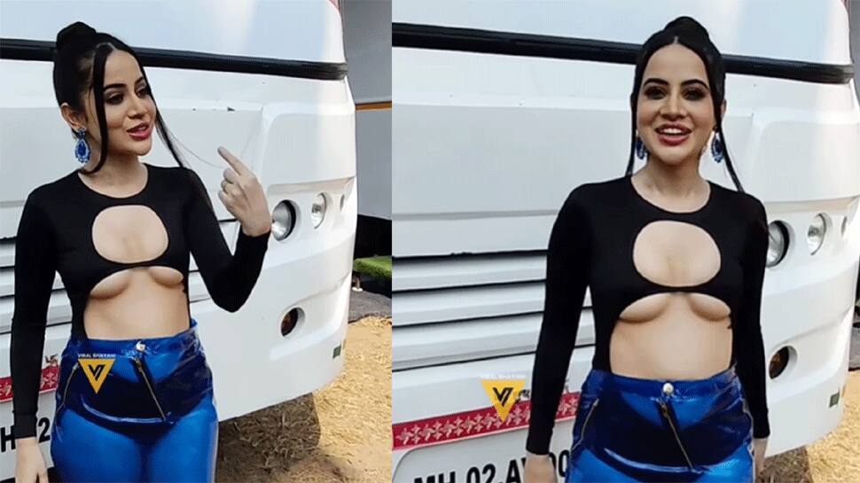 Urfi Javed Goes Bold Again, Dons Black Monokini With See-Through Skirt, Video Inside