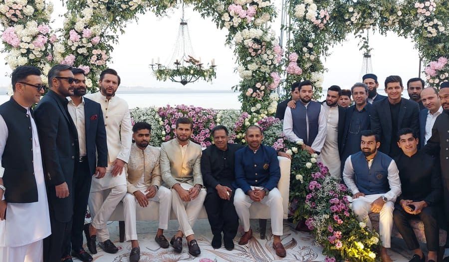Former Pakistan captain attends the wedding