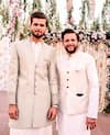 Shahid and Shaheen Afridi