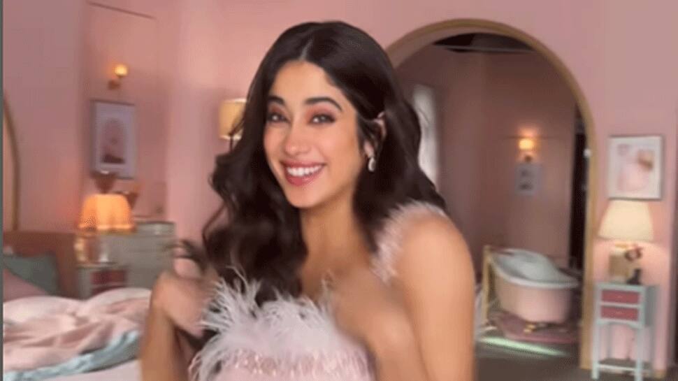 Janhvi Kapoor Shares Goofy Chicken Dance in Pink Feather Dress, Gets Trolled Heavily: Watch Video