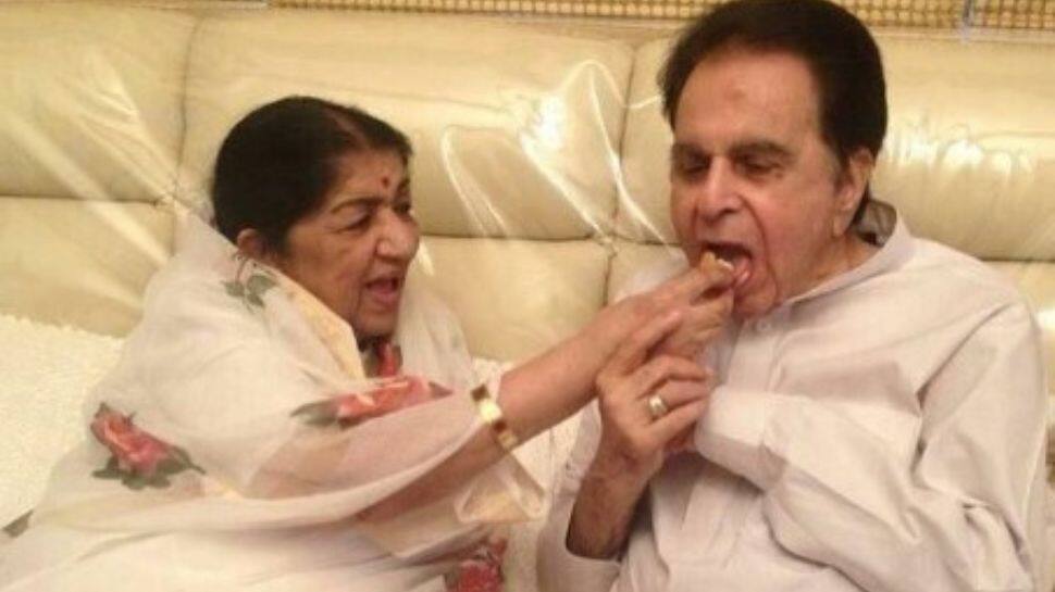 Lata Mangeshkar with Dilip Kumar