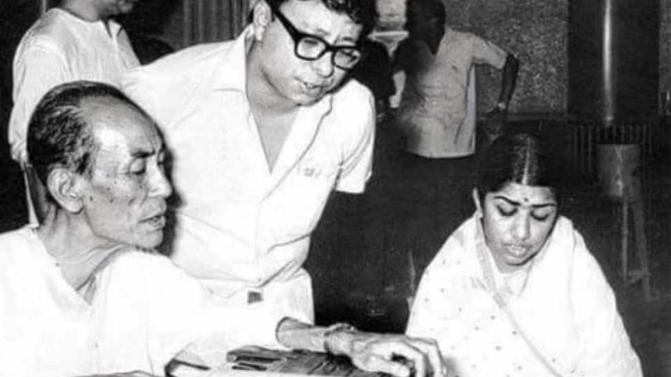 Lata Mangeshkar with SD Burman