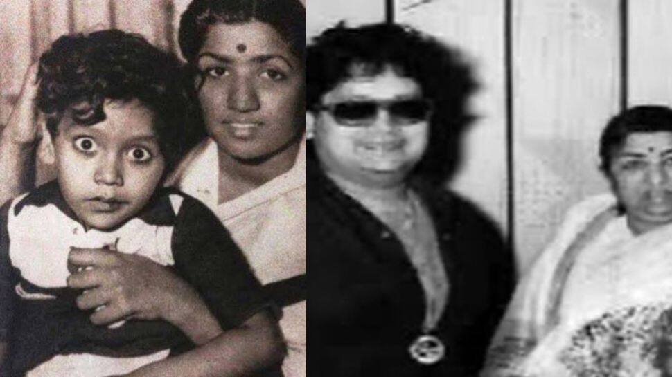 Lata Mageshkar with Bappi Lahiri