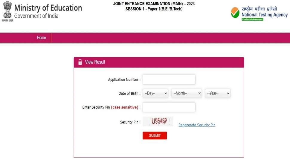 JEE Main Result 2023 for Session 1 OUT at jeemain.nta.nic.in, Direct Link to Download JEE Scorecard Here