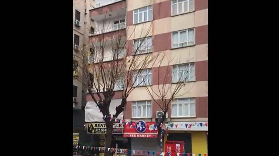 WATCH: Shocking Video of Building Collapsing Like House Of Cards After Turkey Earthquake