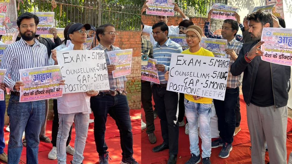 NEET PG 2023: Aspirants Demand Postponement of Exam, Stage Protest at Jantar Mantar