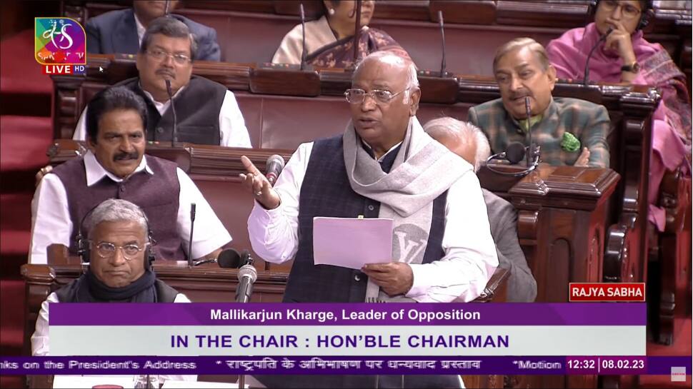 Mallikarjun Kharge Calls PM Modi &#039;Mauni Baba&#039; Over Silence on Adani Row Ahead of his Lok Sabha Address