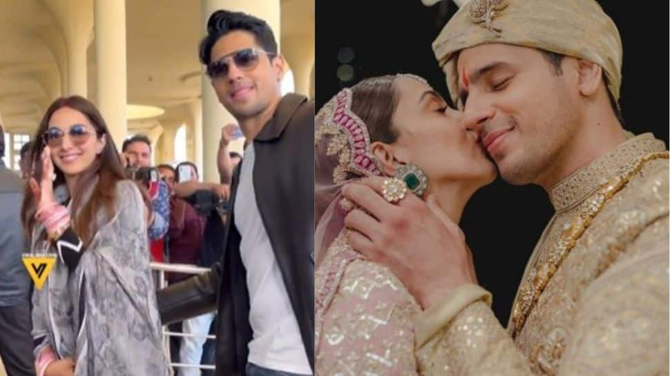 Sidharth Malhotra, Kiara Advani Make First Public Appearance After Tying the Knot - Watch