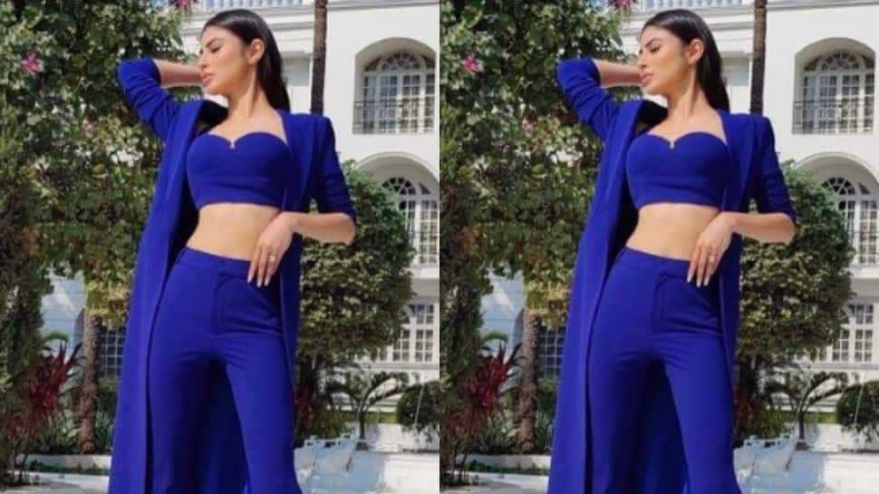 Mouni Roy sizzles in blue co-ord set