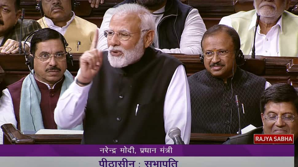 PM Narendra Modi&#039;s Rajya Sabha Speech: From &#039;Keechad me Kamal&#039; to Nehru Surname, 11 Key Points