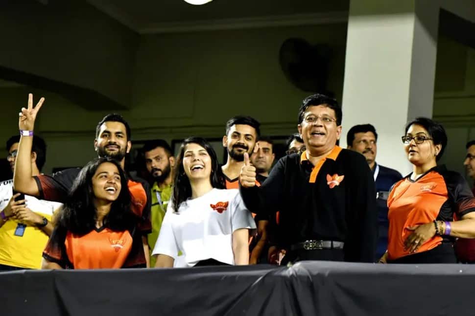 She might not be a huge star, but she did overshadow the presence of Shah Rukh Khan's Aryan and Suhana Khan who were also present on both of the days of the auction in 2022 and 2023 season. (Source: Twitter) 