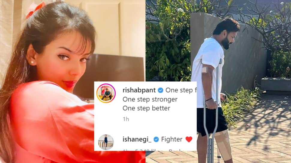 &#039;Fighter&#039;: GF Isha Negi Replies to Rishabh Pant After he Shares PICS to Provide Health Update