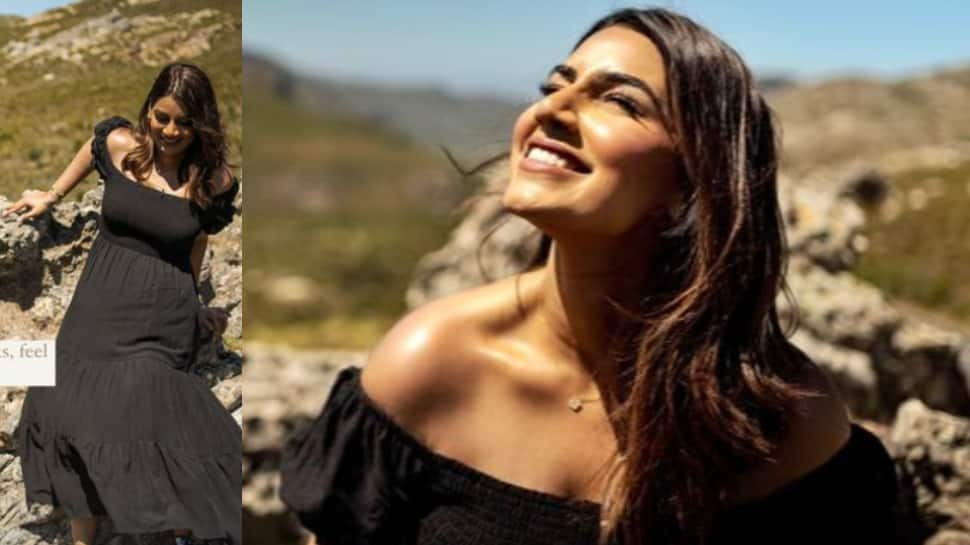 Hotness Alert! Sanjana Ganesan Looks Stunning in Black Off-Shoulder Dress, see Pics