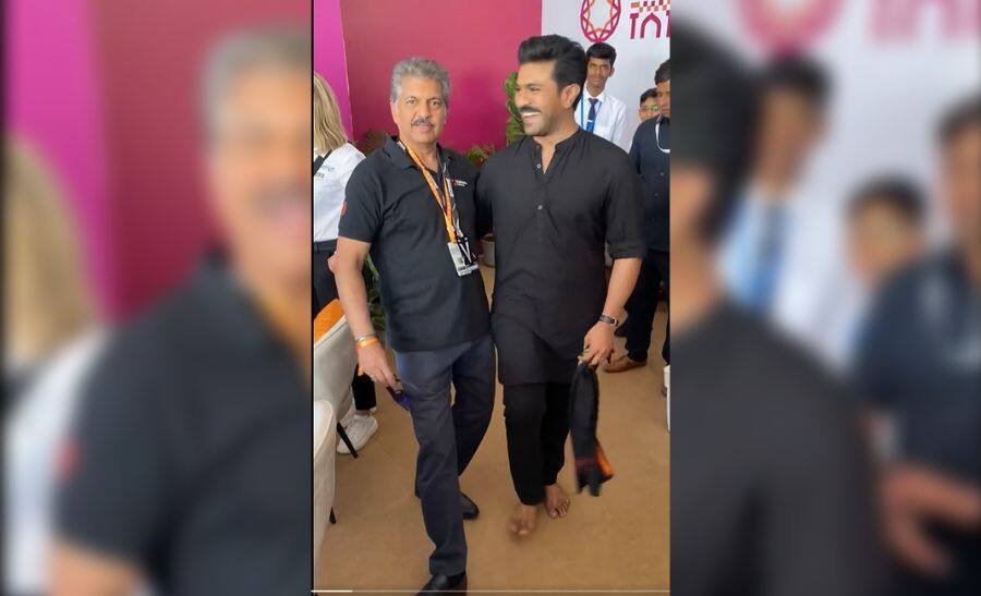 Anand Mahindra Grooves on Award-Winning Song ‘Naatu Naatu’ With RRR Movie&#039;s Lead Actor Ram Charan | Watch