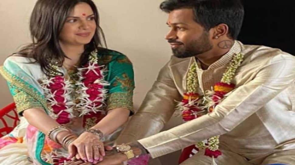 Hardik Pandya and Natasha Stankovic Arrive with son in Udaipur for Valentine&#039;s Day Wedding