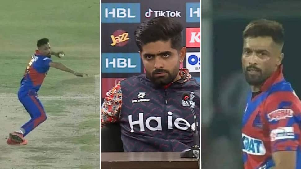 WATCH: Babar Azam vs Mohammad Amir, Pacer Throws Ball in Anger During Karachi Kings vs Peshawar Zalmi PSL 2023 Match