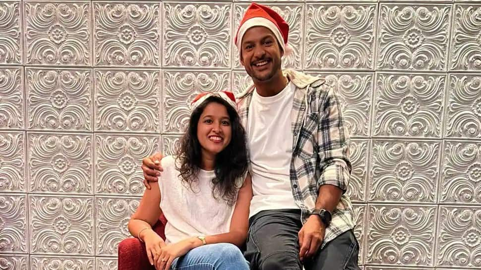 Mayank Agarwal met Aashita Sood for the first time at a Diwali party organised by their parents. The couple got married after a relationship of over 7 years in 2018. (Source: Twitter) 