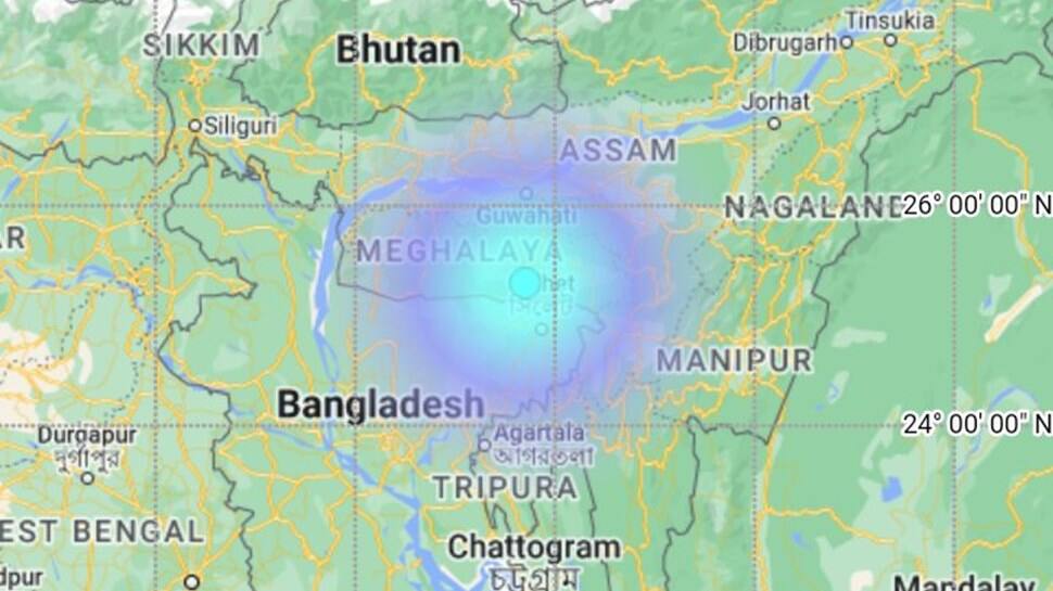 Earthquake in Meghalaya: 3.9 Magnitude Quake Hits East Khasi Hills Region