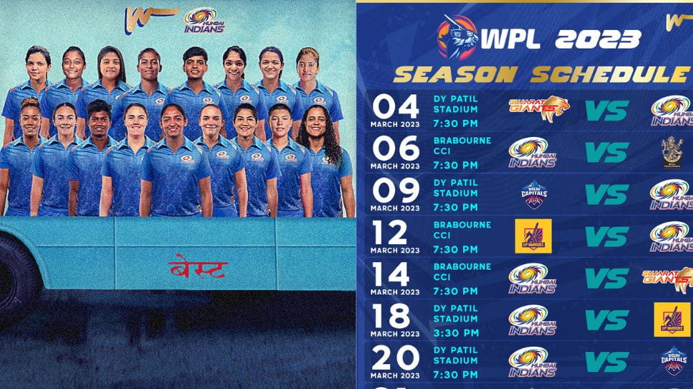 Mumbai Indians Women’s Premier League 2023 Schedule: Harmanpreet Kaur and Co to Take on Gujarat Giants in Opening Clash