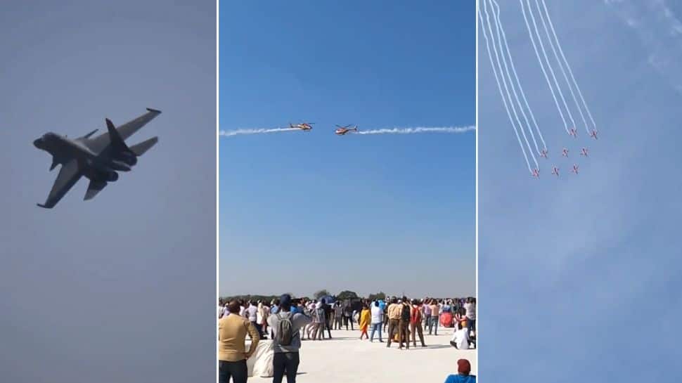 WATCH: IAF Shares Video Revealing Flying Prowess of Fighter Jets and Helicopters at Aero India 2023