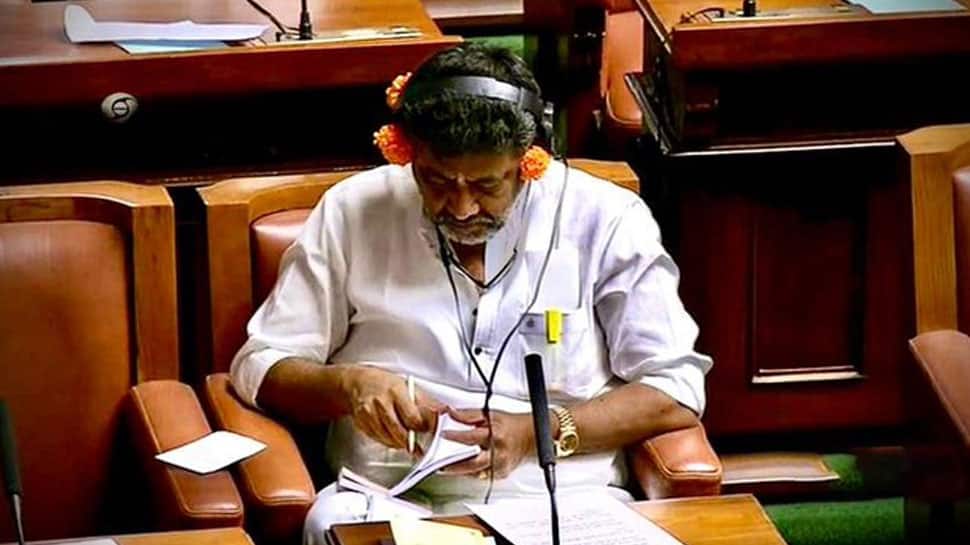&#039;People Have Been Fooled&#039;: Karnataka Congress Leaders Attend Budget Session With Flowers Behind Ears - WATCH