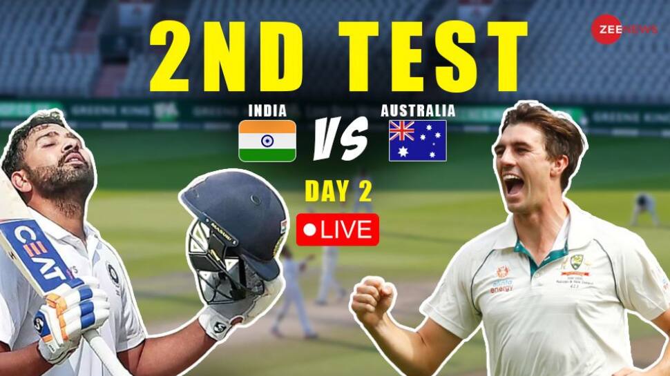Highlights Ind vs Aus Cricket Score and Updates 2nd Test, Day 2