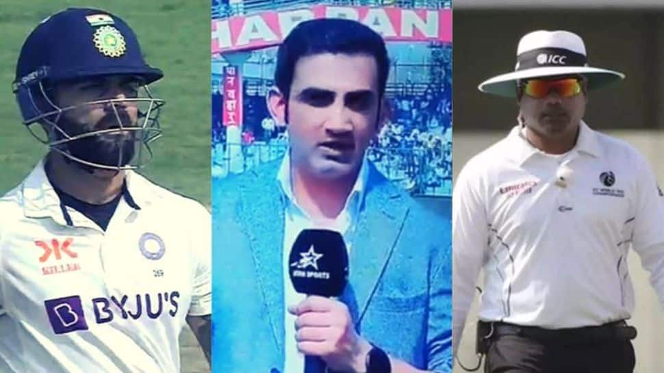 Nitin Menon &gt; Virat Kohli: Twitter Reacts as Gautam Gambhir Backs on Field Umpire after Controversial Dismissal