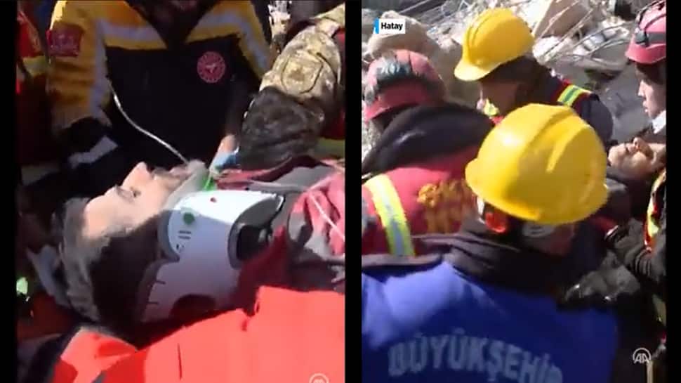 Regardez : Un couple sauvé 12 jours après le tremblement de terre en Turquie, un enfant meurt |  Nouvelles du monde