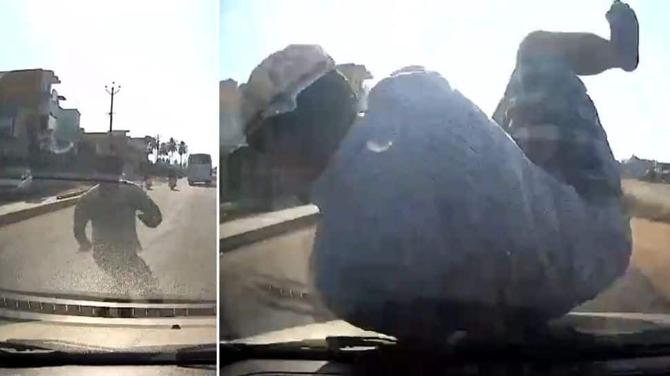 Scam Alert: Man Jumps in Front of Car on Highway, Caught on Camera; Here's How to Avoid? - Vimarsana News