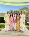 Dinesh Karthik, Dipika Pallikal with Pandya Family