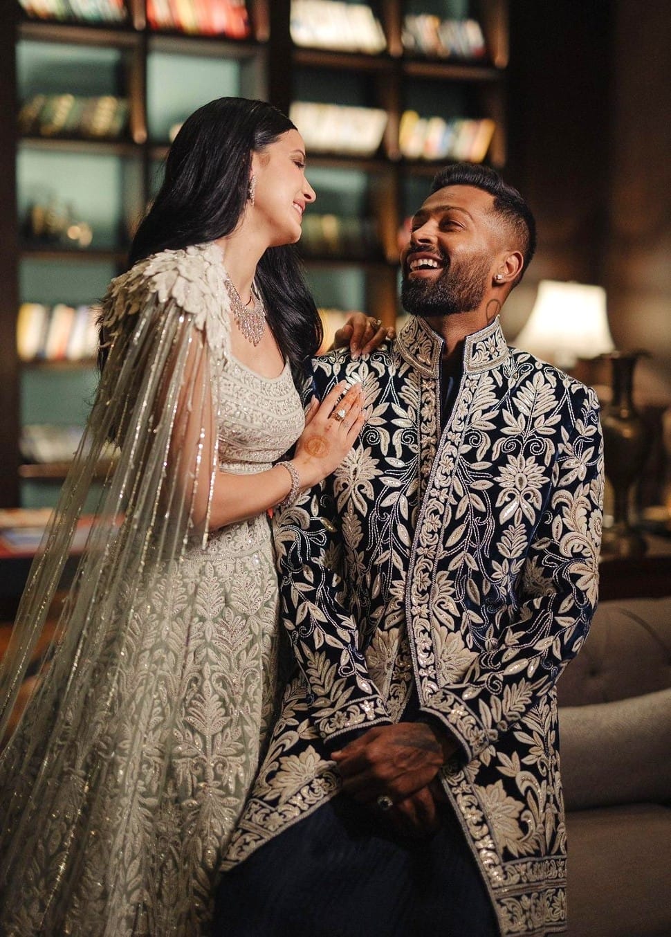 Hardik Pandya and Natasa Stankovic got married in a private ceremony in May 2020 during the nationwide COVID-19 lockdown. (Source: Twitter)