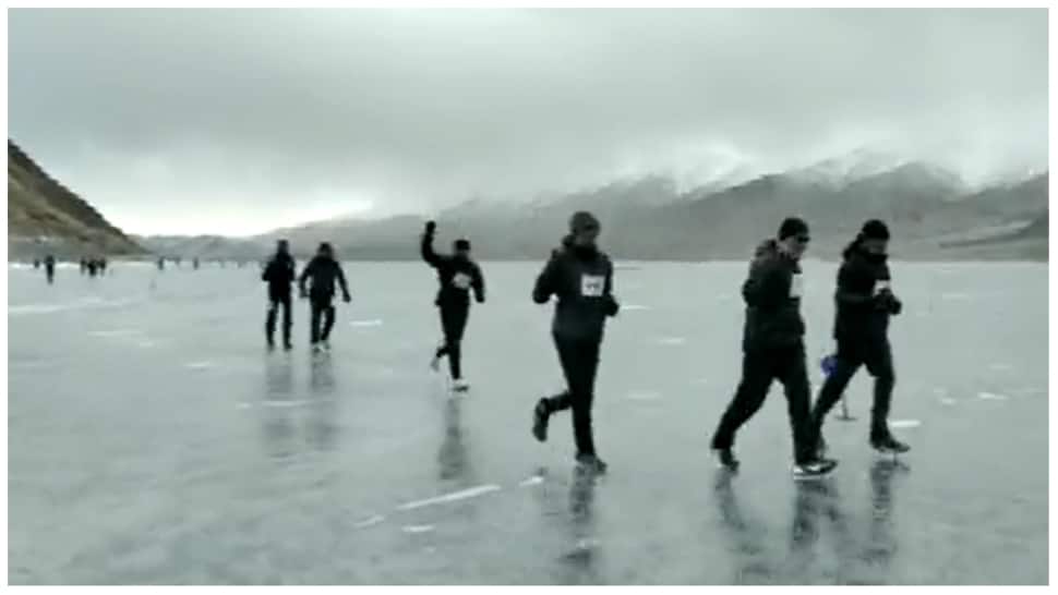 Ladakh Sets Guinness World Record for High Altitude Frozen Lake Half-Marathon