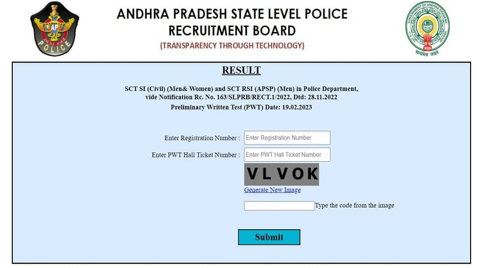 AP Police SI Result 2023 Declared On slprb.ap.gov.in, Direct Link To Check Scorecards Here