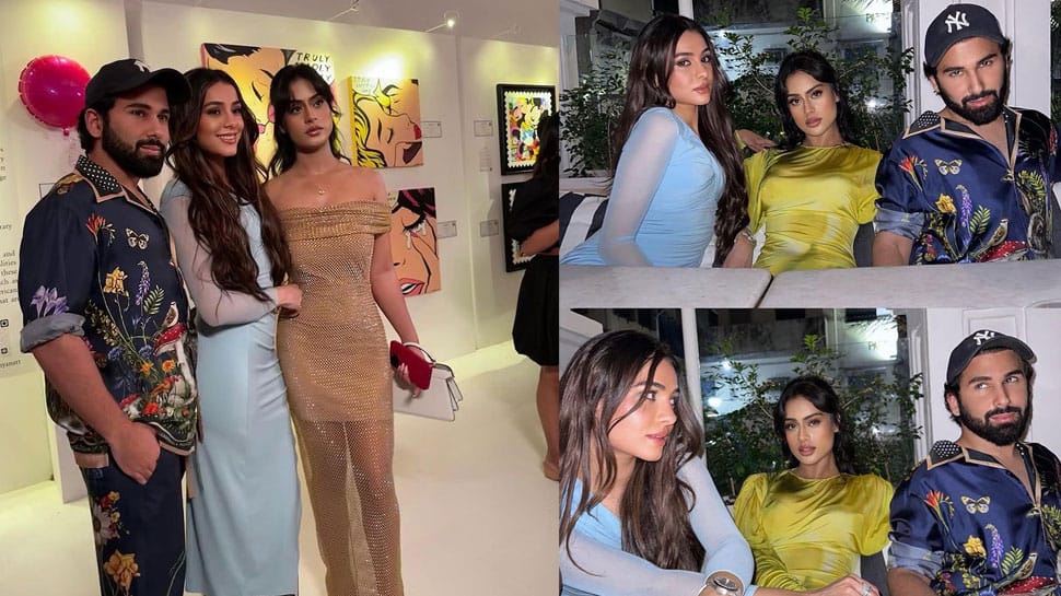 Nysa Devgan Steps Out In Golden Gown For Party With Orry And her Gang Of BFFs - Unseen Pics