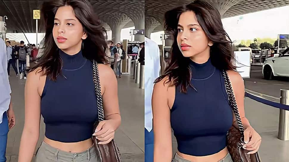 970px x 545px - Suhana Khan Stuns Fans With Her New Sexy Hairdo, Flies Out Of Mumbai In  Style - Watch | People News | Zee News