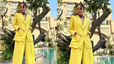 Malaika Arora stuns in yellow pantsuit in latest pictures    