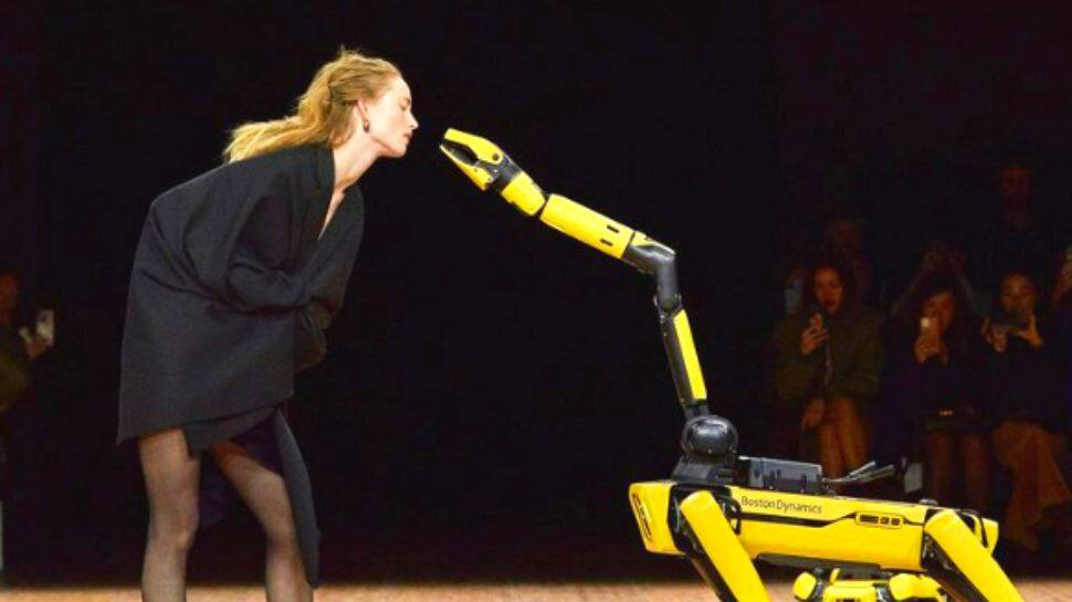 Watch: Robot Dog Helps Model Take Off Her Coat At Paris Fashion Show, Internet Has Mixed Reactions