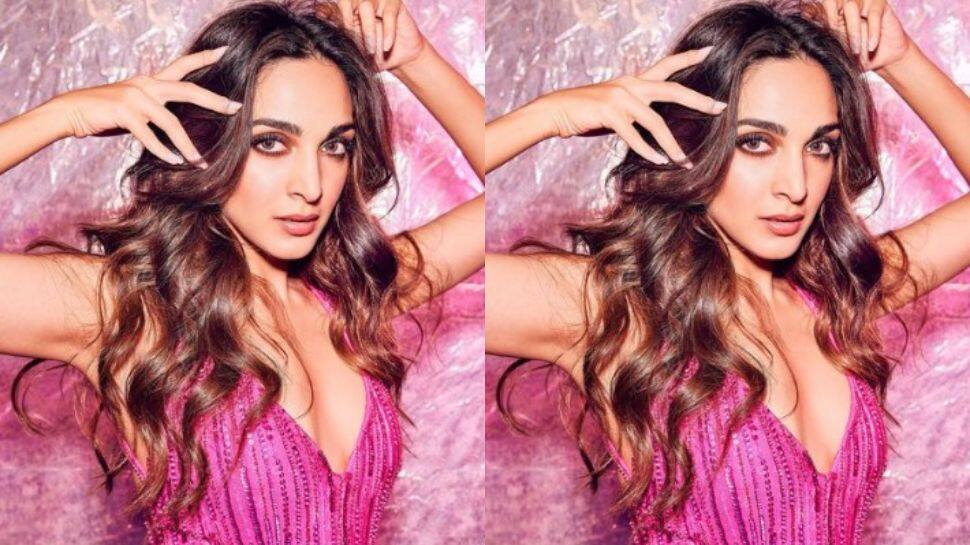 Kiara Advani dazzled in pink shimmery outfit