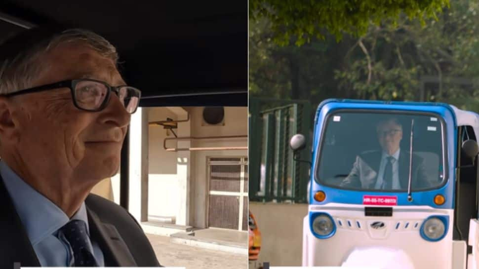 &#039;Inspiring...&#039; Says Billionaire Bill Gates After Riding Mahindra Electric Rickshaw: WATCH