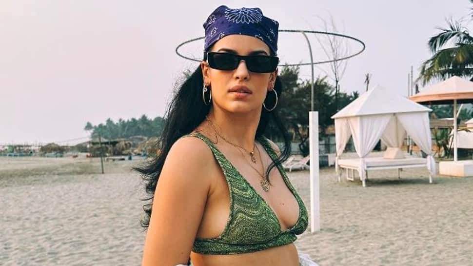 Hardik Pandya's wife Natasa Stankovic posted sizzling pictures from her beach getaway in bikini top on her social media account. Hardik has become youngest cricketer to have 25 million followers on Instagram. (Source: Twitter)