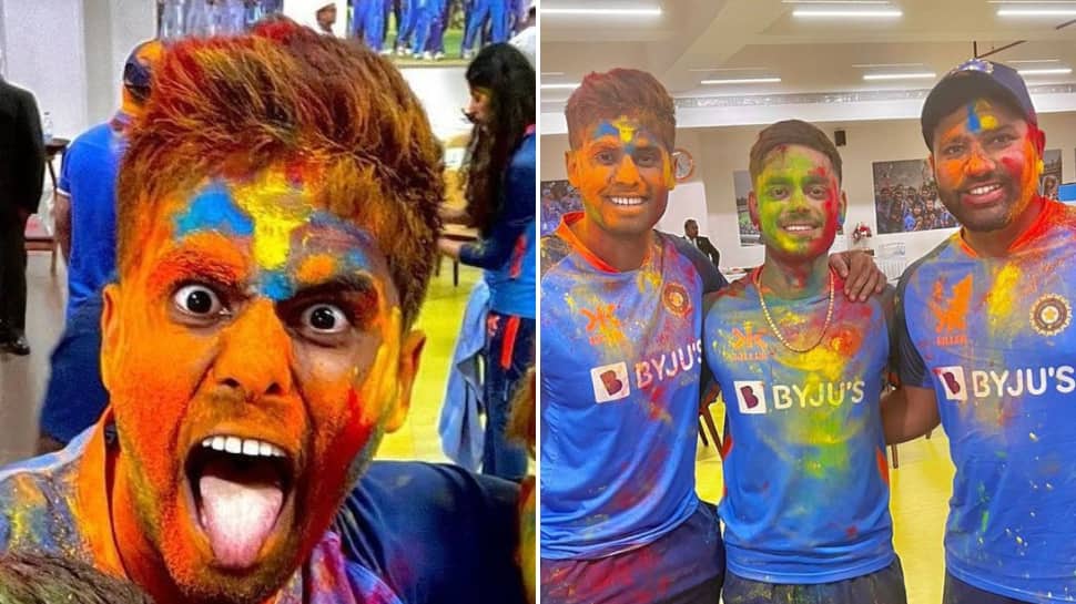 Watch: Suryakumar Yadav&#039;s Crazy Holi Celebration With Team India Ahead of 4th Test Against Australia