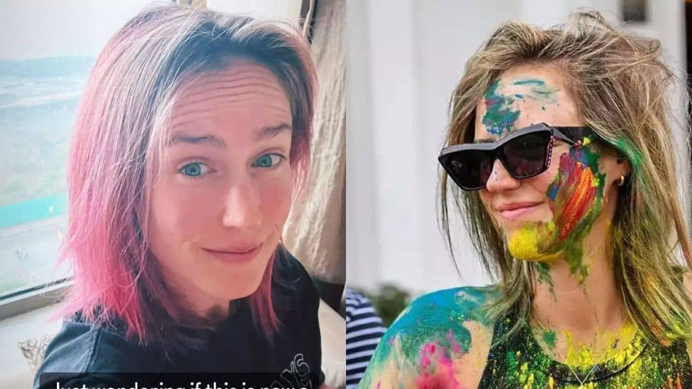 Just wondering if...: RCB Star Ellyse Perry Asks Fans If Holi Colours Are Permanent - Check