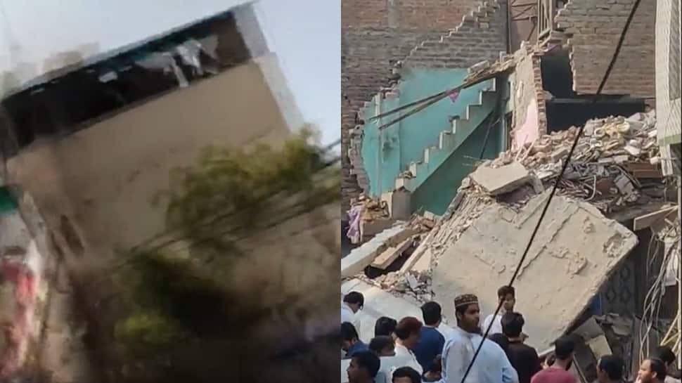 Building Collapses In Delhi’s Bhajanpura, Watch Shocking Video