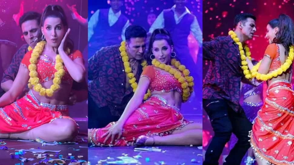 Nora Fatehi and Akshay Kumar&#039;s Hot Dance Moves On Samantha Ruth Prabhu&#039;s Oo Antava Song Go Viral - Watch