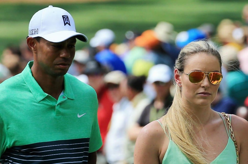 Following Tiger Woods’s cheating scandal, the golfer found love again with Olympic skier Lindsey Vonn. The couple, who confirmed their relationship in 2013, dated for nearly three years. (Source: Twitter)