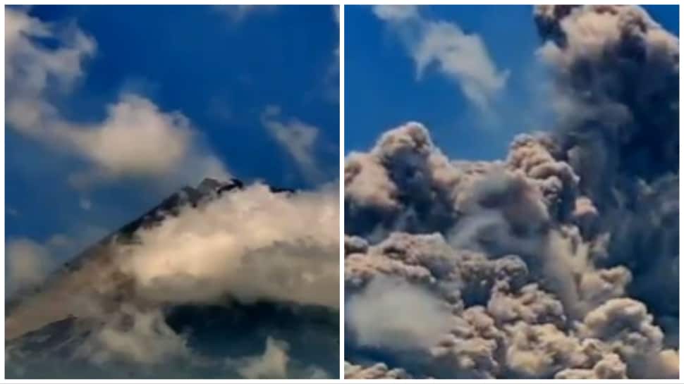 Watch: Indonesia&#039;s Most Active Volcano Merapi Erupts, Hot Clouds Spread To 7 km